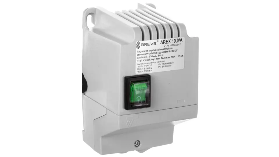 ⁨Regulator prędkości obrotowej 1-fazowy AREX 10,0 105-230V 10A /sterowanie zdalne 0-10V DC/ 17886-9947⁩ w sklepie Wasserman.eu