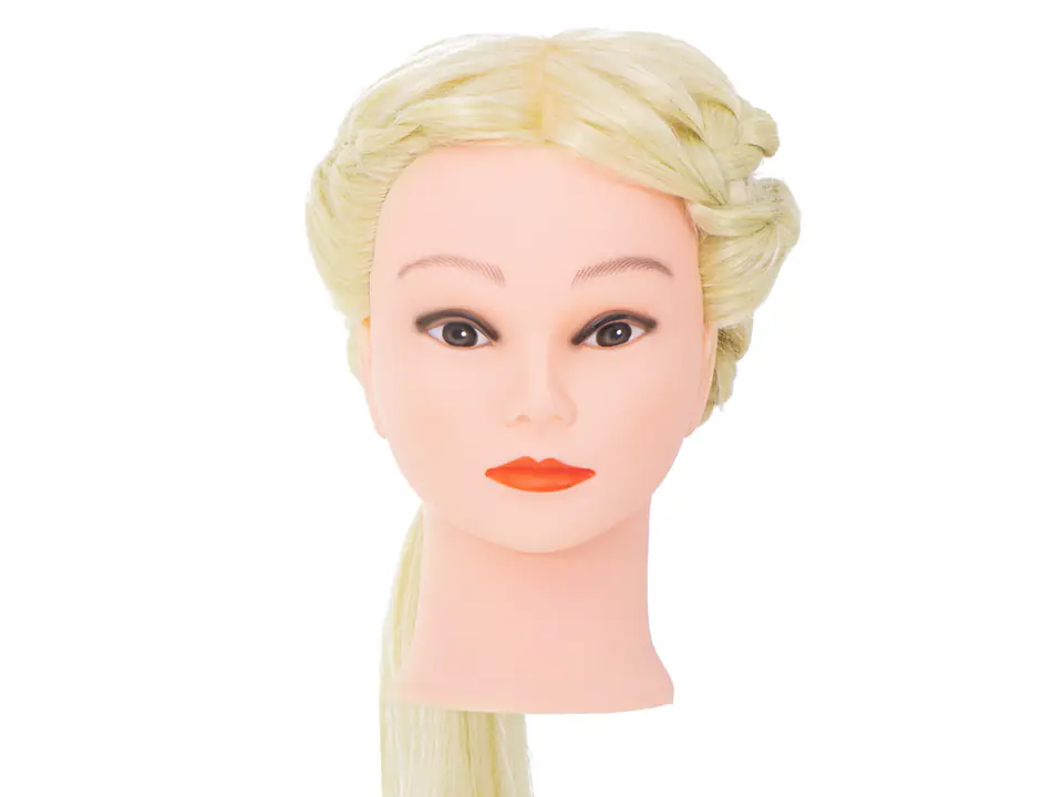 Główka głowa treningowa fryzjerska naturalne włosy blond w sklepie Wasserman.eu