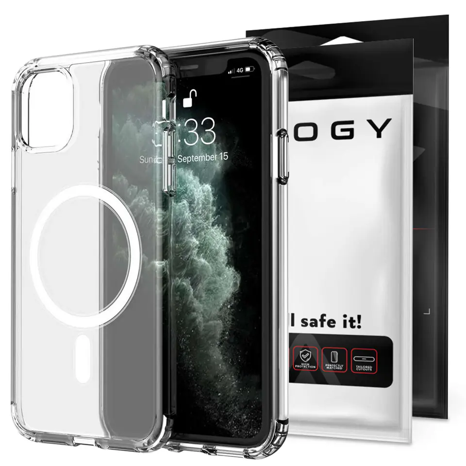 ⁨Etui ochronne na telefon Alogy MagSafe Clear Case do Apple iPhone 11 Pro Max Przezroczyste⁩ w sklepie Wasserman.eu