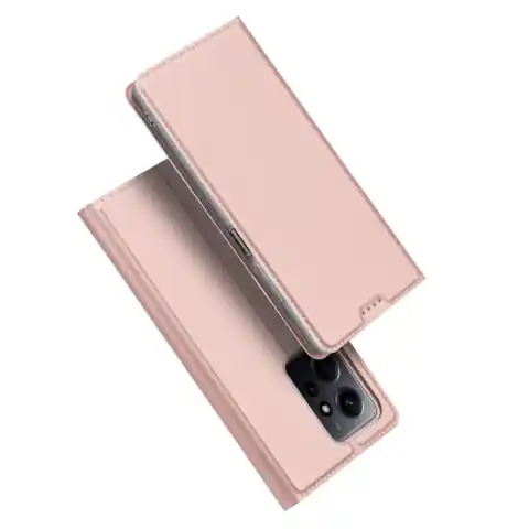 ⁨Dux Ducis Skin Pro etui do Xiaomi Redmi Note 12 pokrowiec z klapką portfel na kartę podstawka różowe⁩ w sklepie Wasserman.eu