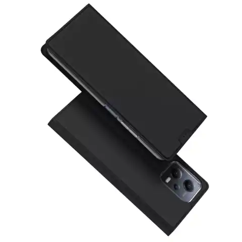 ⁨Dux Ducis Skin Pro etui do Xiaomi Redmi Note 12 Pro+ pokrowiec z klapką portfel na kartę podstawka czarne⁩ w sklepie Wasserman.eu