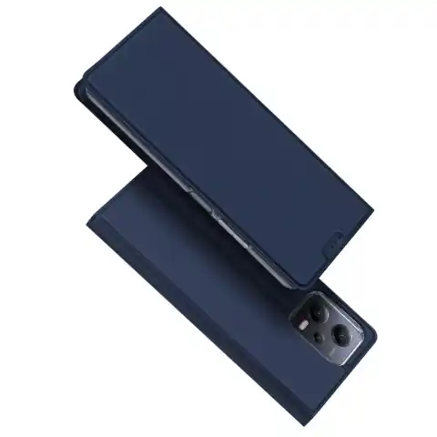 ⁨Dux Ducis Skin Pro etui do Xiaomi Redmi Note 12 5G / Poco X5 5G pokrowiec z klapką portfel na kartę podstawka niebieskie⁩ w sklepie Wasserman.eu