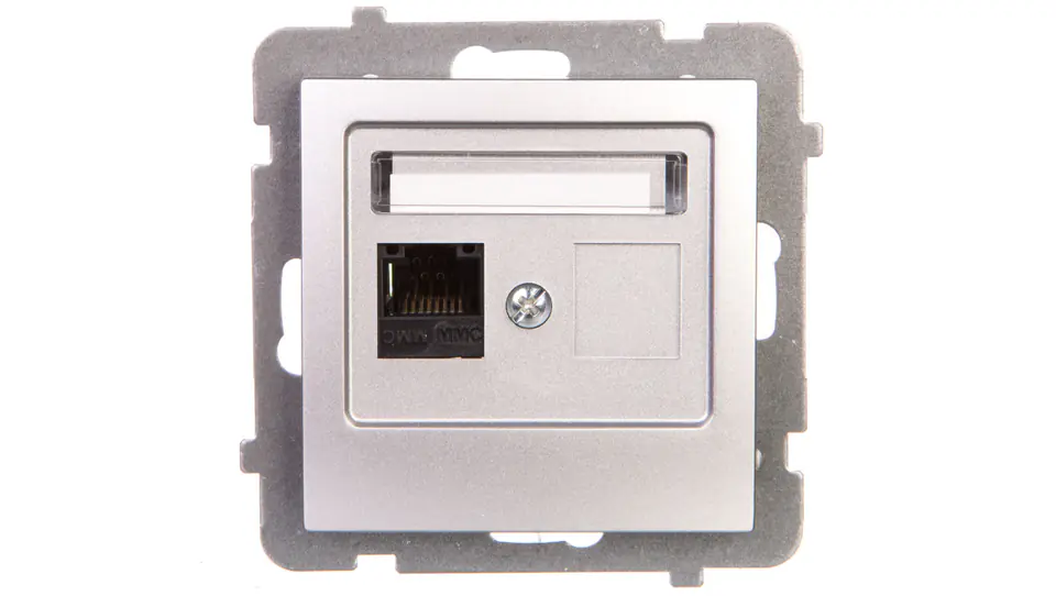 ⁨AS Computer socket RJ45 cat.5e MMC silver GPK-1G/K/m/18⁩ at Wasserman.eu