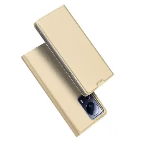 ⁨Dux Ducis Skin Pro etui do Xiaomi 13 Lite pokrowiec z klapką portfel na kartę podstawka złote⁩ w sklepie Wasserman.eu