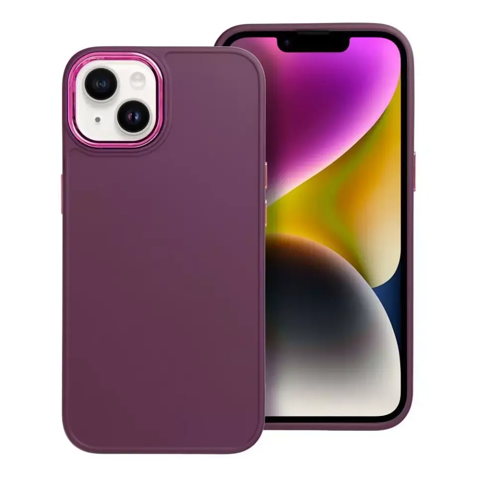 ⁨Futerał FRAME do IPHONE 14 fioletowy⁩ w sklepie Wasserman.eu