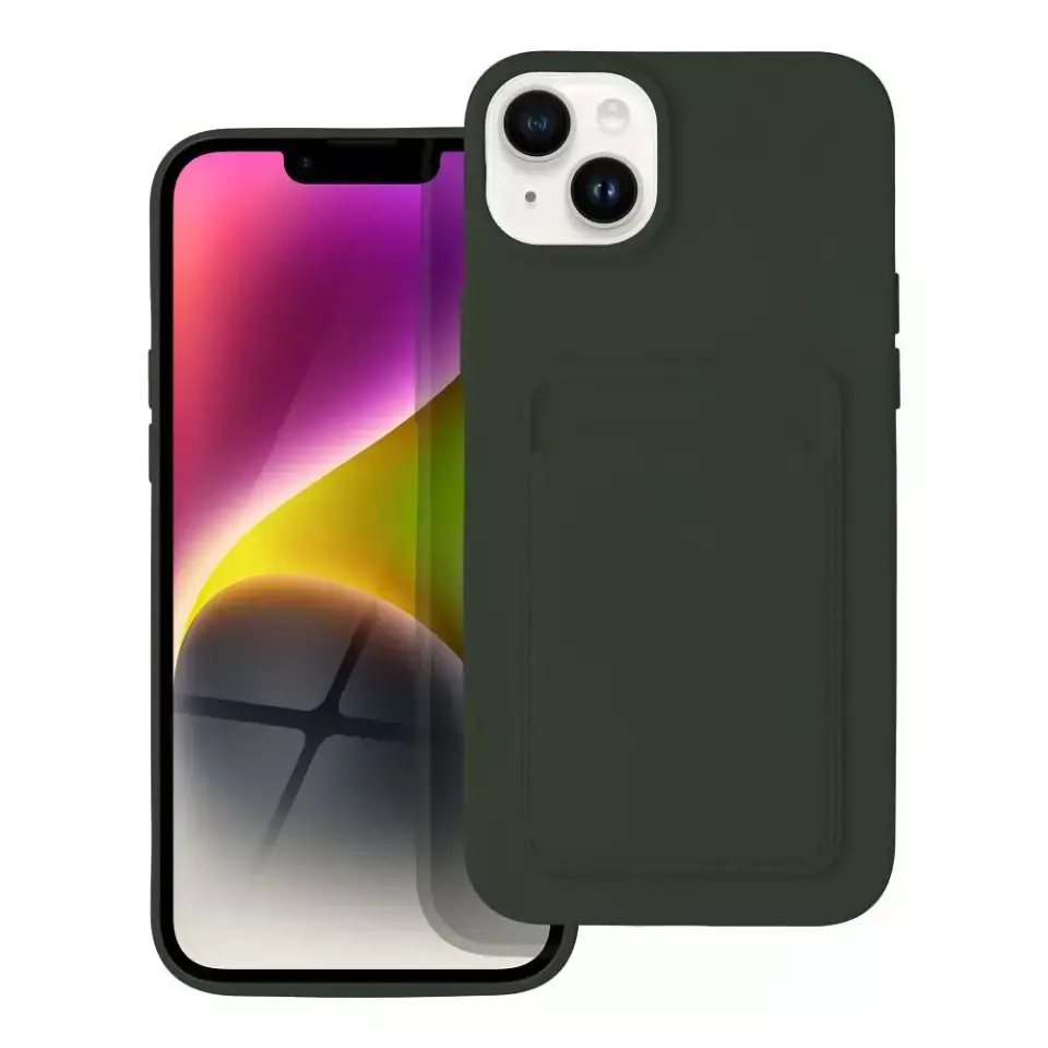 ⁨Futerał CARD CASE do IPHONE 14 PLUS zielony⁩ w sklepie Wasserman.eu