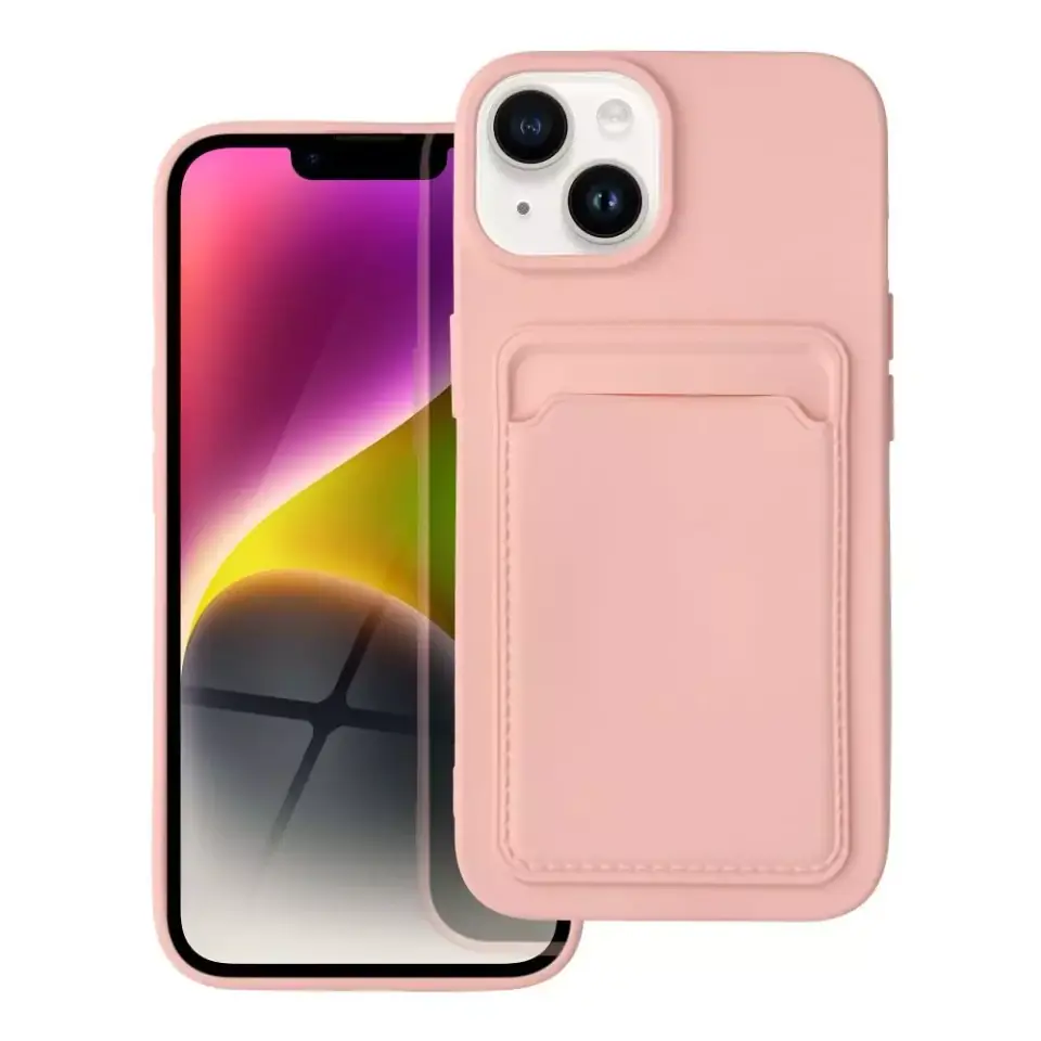 ⁨Futerał CARD CASE do IPHONE 14 różowy⁩ w sklepie Wasserman.eu