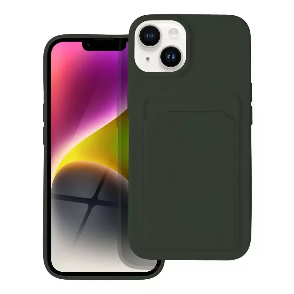 ⁨Futerał CARD CASE do IPHONE 14 zielony⁩ w sklepie Wasserman.eu