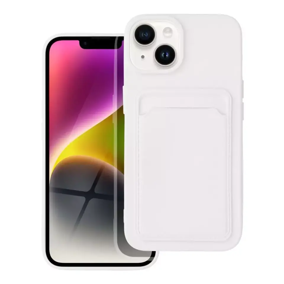 ⁨Futerał CARD CASE do IPHONE 14 biały⁩ w sklepie Wasserman.eu