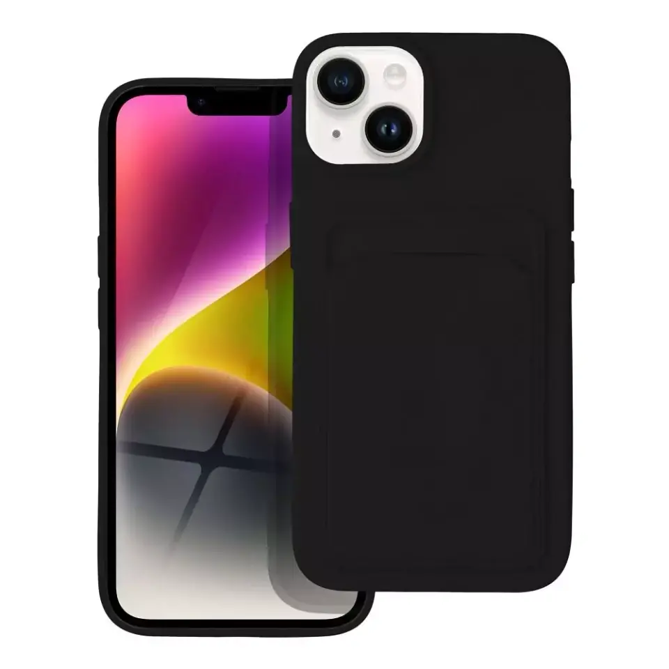 ⁨Futerał CARD CASE do IPHONE 14 czarny⁩ w sklepie Wasserman.eu