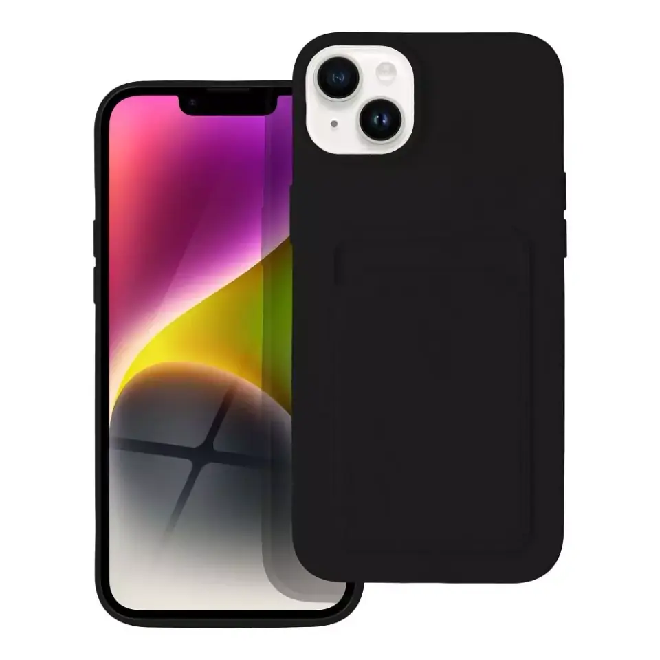 ⁨Futerał CARD CASE do IPHONE 14 PLUS czarny⁩ w sklepie Wasserman.eu