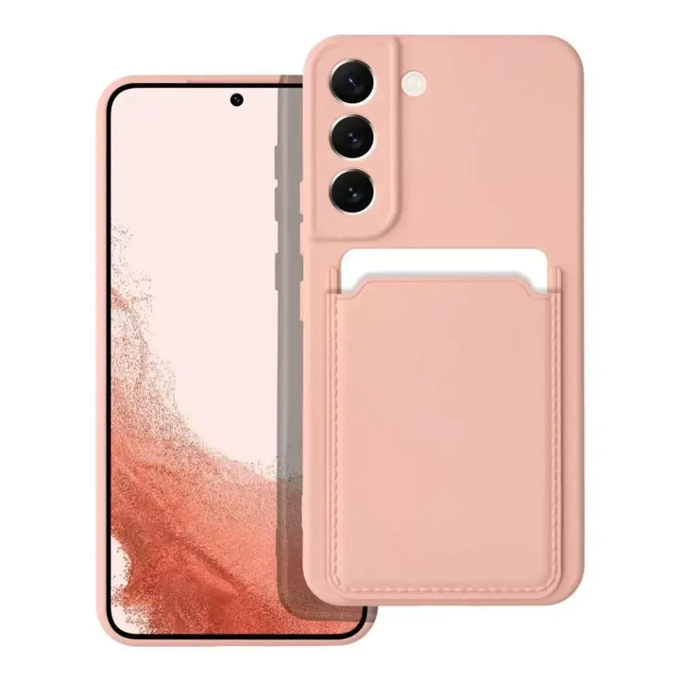 ⁨Futerał CARD CASE do SAMSUNG A53 5G różowy⁩ w sklepie Wasserman.eu