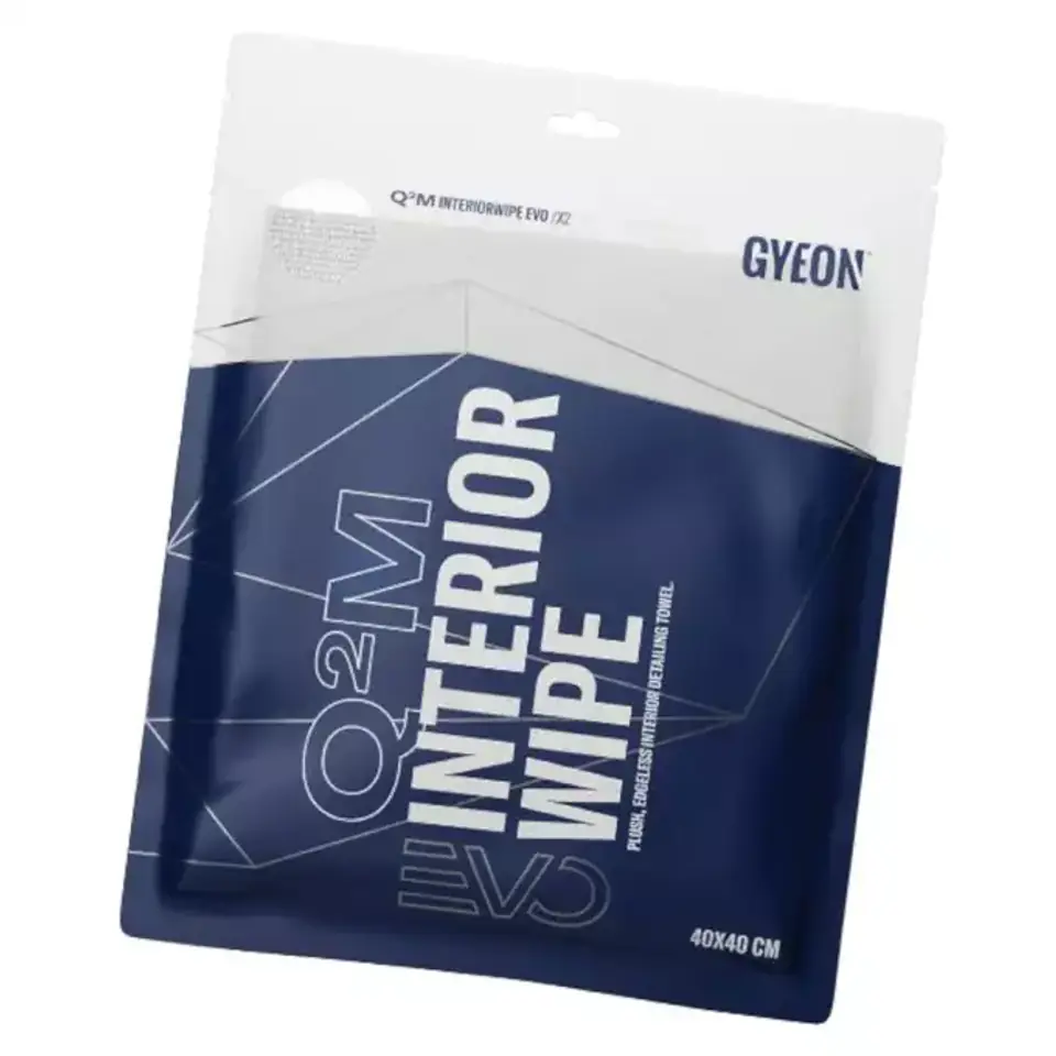 ⁨Gyeon Q2M InteriorWipe EVO 40x40 2-pak - bezkrawędziowa mikrofibra do wnętrza⁩ w sklepie Wasserman.eu