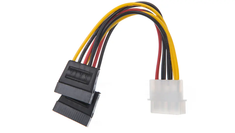 ⁨SATA Power Cable MOLEX (M) - S-ATA (F) x2 13cm 68524⁩ at Wasserman.eu