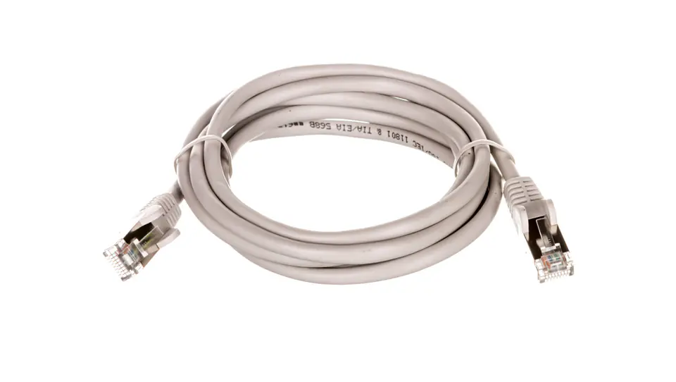 ⁨Patch cable F/UTP cat.5e CCA gray 2m 50128⁩ at Wasserman.eu