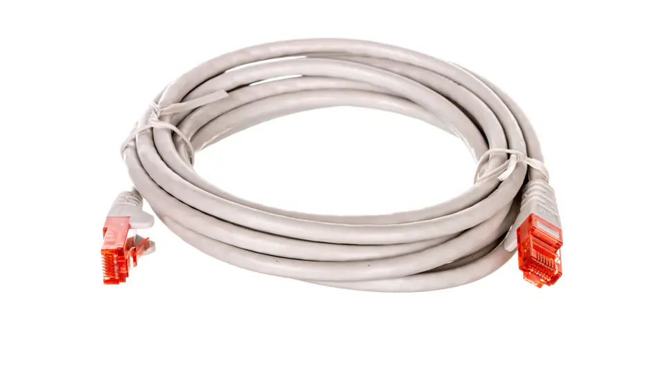 ⁨CCA patch cable U/UTP Cat6 grey 2m 68454⁩ at Wasserman.eu