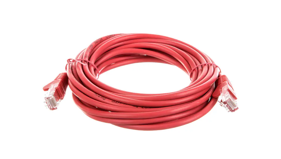 ⁨Patch cable U/UTP cat.5e CCA red 5m 68379⁩ at Wasserman.eu