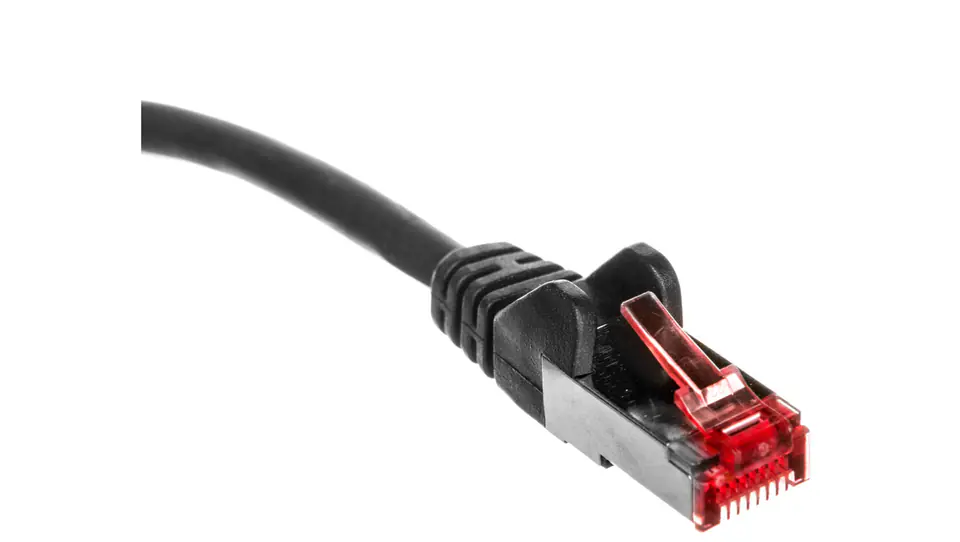 ⁨Patch cable S/FTP patch cord (PiMF) cat.6 LSZH black 2m 68696⁩ at Wasserman.eu
