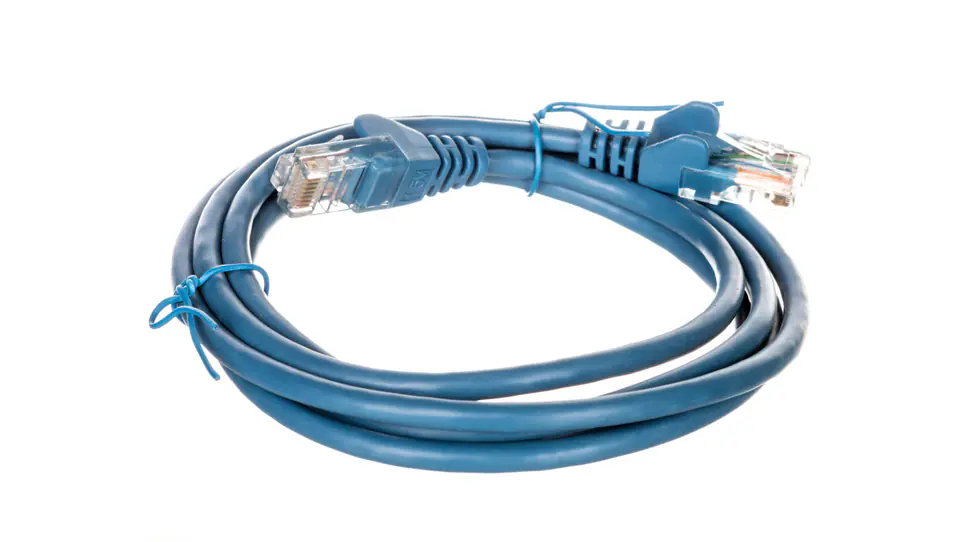 ⁨Patch cable U/UTP cat.5e CCA blue 1,5m 95554⁩ at Wasserman.eu