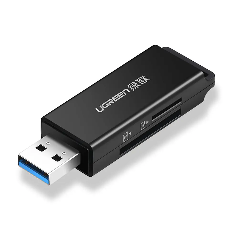 ⁨UGREEN CM104 SD/microSD USB 3.0 Memory Card Reader (Black)⁩ at Wasserman.eu