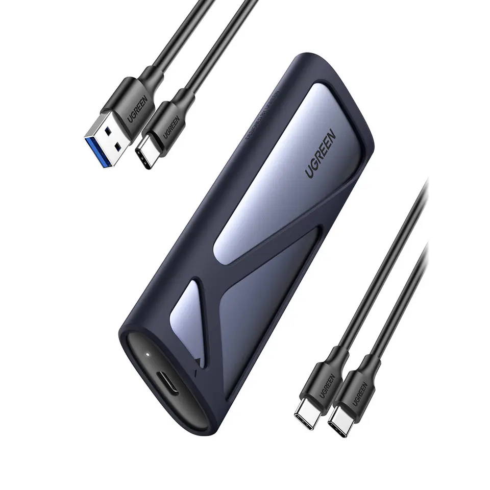 ⁨Kieszeń obudowa na dysk SSD M.2 USB 3.2 Gen 2 SuperSpeed USB 10Gbps szary⁩ w sklepie Wasserman.eu