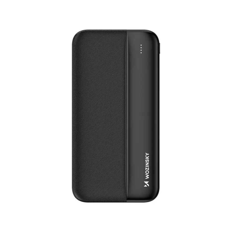 ⁨Wozinsky powerbank 10000mAh 2 x USB czarny (WPBBK1)⁩ w sklepie Wasserman.eu