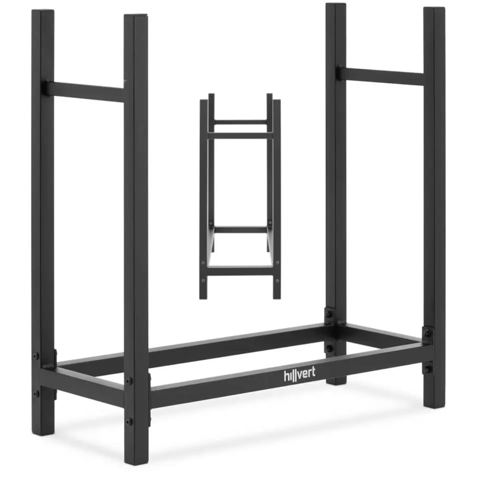 ⁨Stojak na drewno opałowe kominkowe loft 60 x 25 x 61.5 cm⁩ w sklepie Wasserman.eu