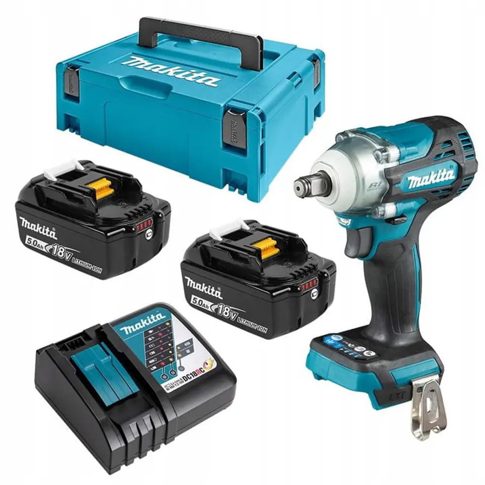 ⁨Makita DTW300RTJ power screwdriver/impact driver 3200 RPM Black, Blue⁩ at Wasserman.eu