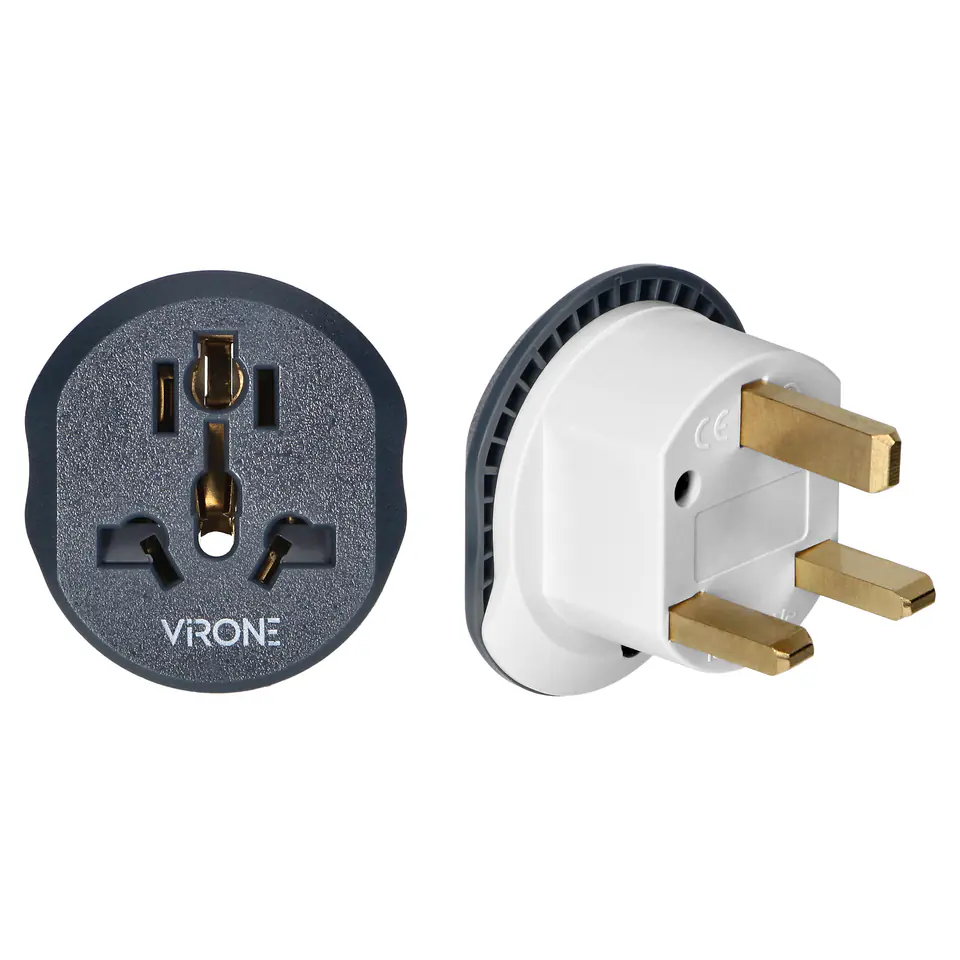⁨Adapter podróżny - Go to UK, 230V/13A. uniwersalne gniazdo, wtyczka brytyjska (typ G)⁩ w sklepie Wasserman.eu