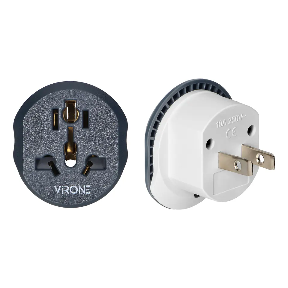 ⁨Adapter podróżny - Go to USA, 110-230V/10A, uniwersalne gniazdo, wtyczka amerykańska (typ A,B)⁩ w sklepie Wasserman.eu