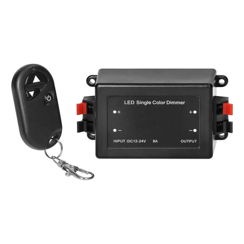 ⁨Ściemniacz do LED 12-24VDC RF z pilotem⁩ w sklepie Wasserman.eu