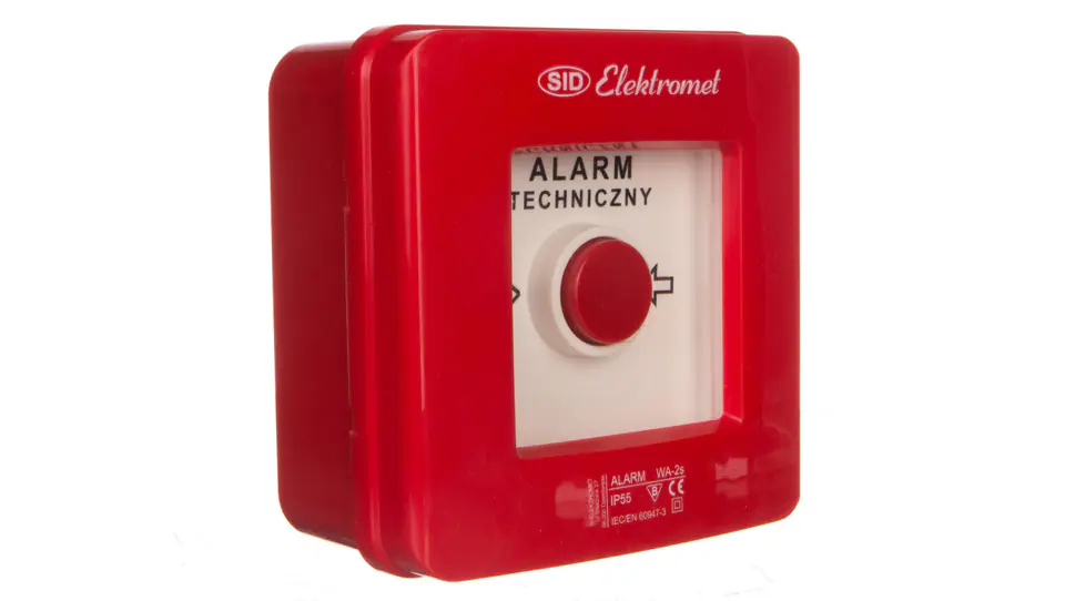 ⁨Wyłącznik alarmowy 2Z 12A /ALARM TECHNICZNY/ IP55 WA-2s 921403⁩ w sklepie Wasserman.eu