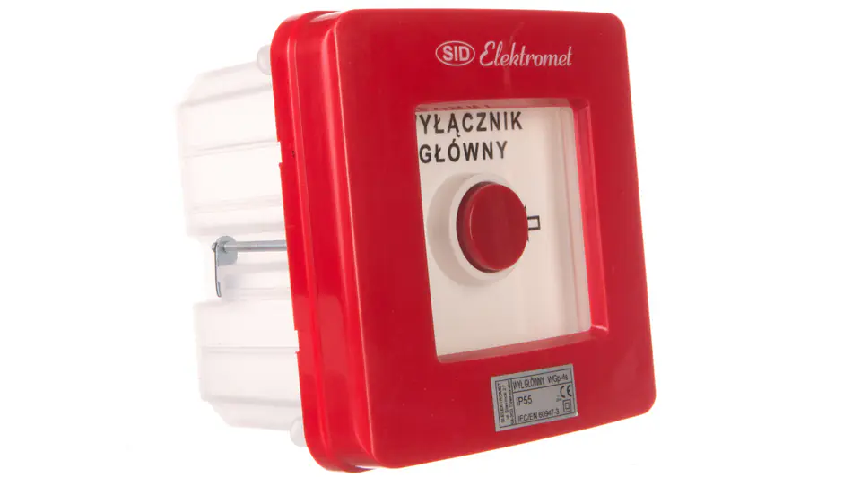 ⁨Wyłącznik alarmowy 4Z 12A /WYŁĄCZNIK GŁÓWNY/ IP55 WGp-4s 921593⁩ w sklepie Wasserman.eu