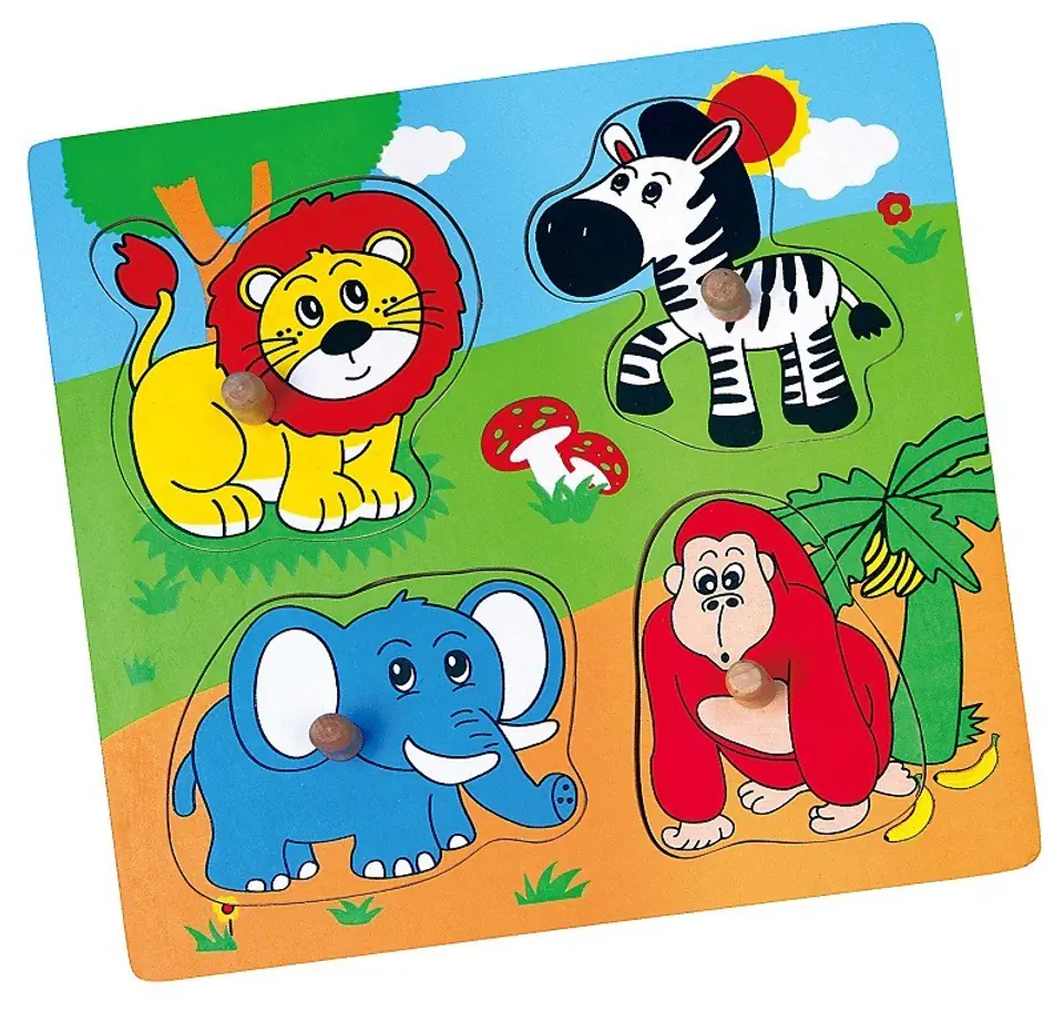 ⁨Viga 59563 Puzzle niespodzianka - zoo⁩ w sklepie Wasserman.eu