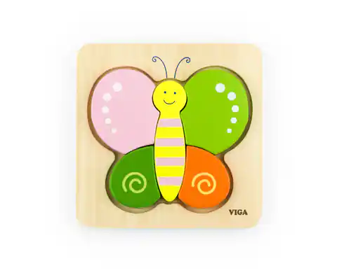 ⁨Viga 50170 Baby's first puzzle - butterfly⁩ at Wasserman.eu
