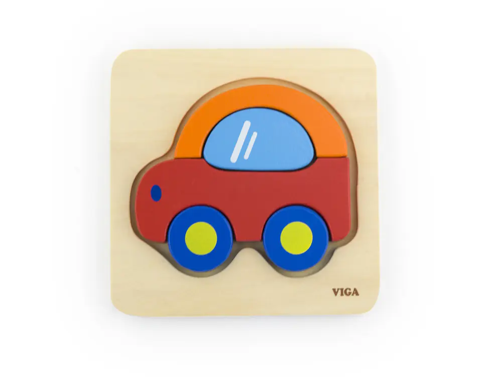 ⁨Viga 50172 Baby's first puzzle - car⁩ at Wasserman.eu