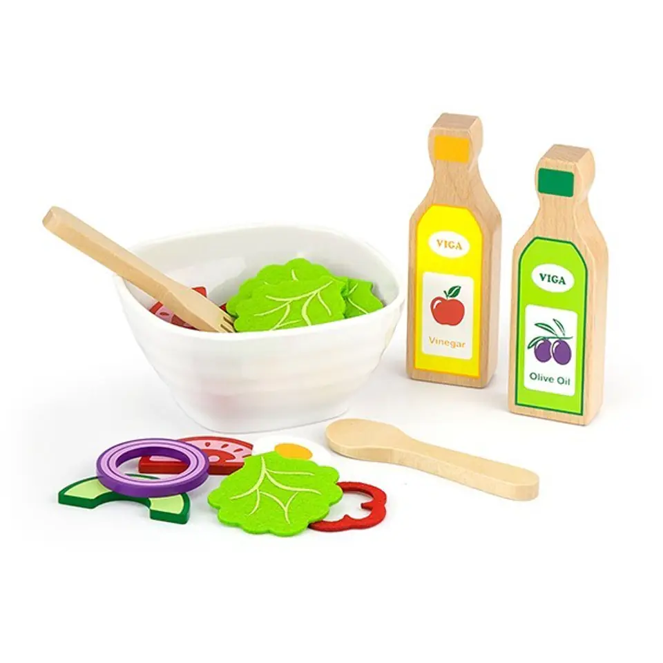 ⁨Viga 51605 Set small cook - salad with recipes⁩ at Wasserman.eu