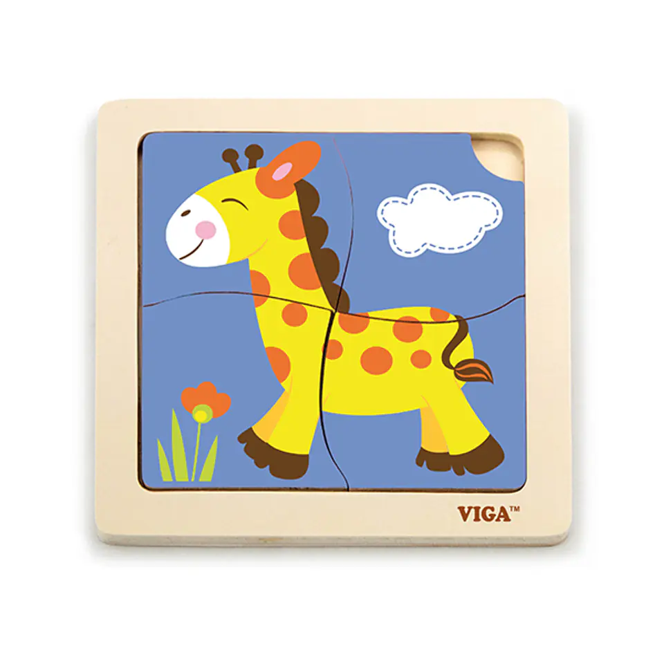 ⁨Viga 51319 Puzzle on a pad - Giraffe⁩ at Wasserman.eu