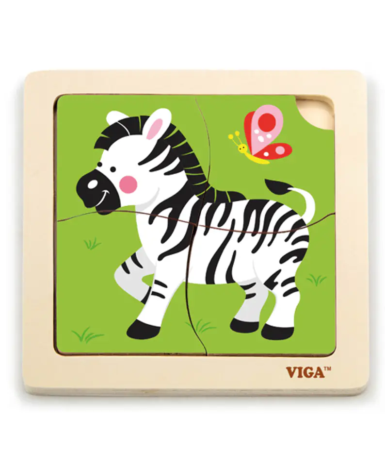 ⁨Viga 51317 Puzzle na podkładce-zebra⁩ w sklepie Wasserman.eu