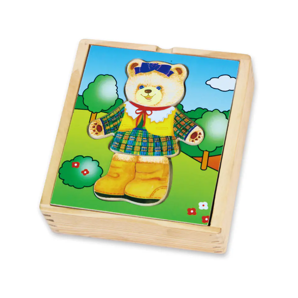 ⁨Viga 56403 Dress up puzzle Bear - girl⁩ at Wasserman.eu