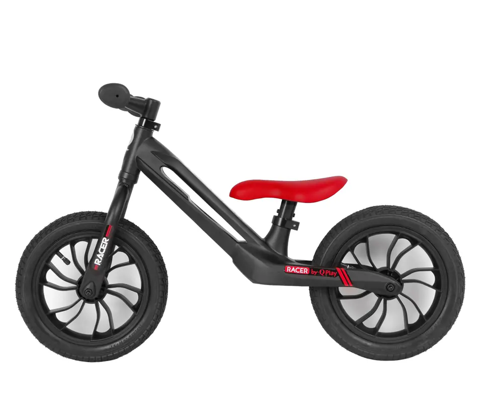 Qplay Rowerek Biegowy Racer Black at Wasserman.eu