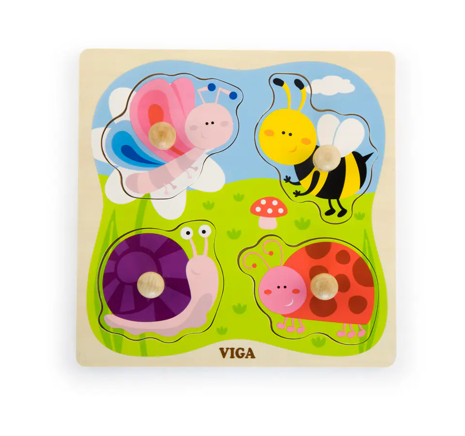 ⁨Viga 50131 Puzzle na podkładce - owady⁩ w sklepie Wasserman.eu