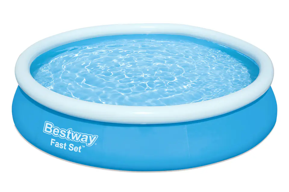 ⁨Bestway 57273 Basen rozporowy Fast Set z dmuchanym pierścieniem 3.66m x 76cm⁩ w sklepie Wasserman.eu