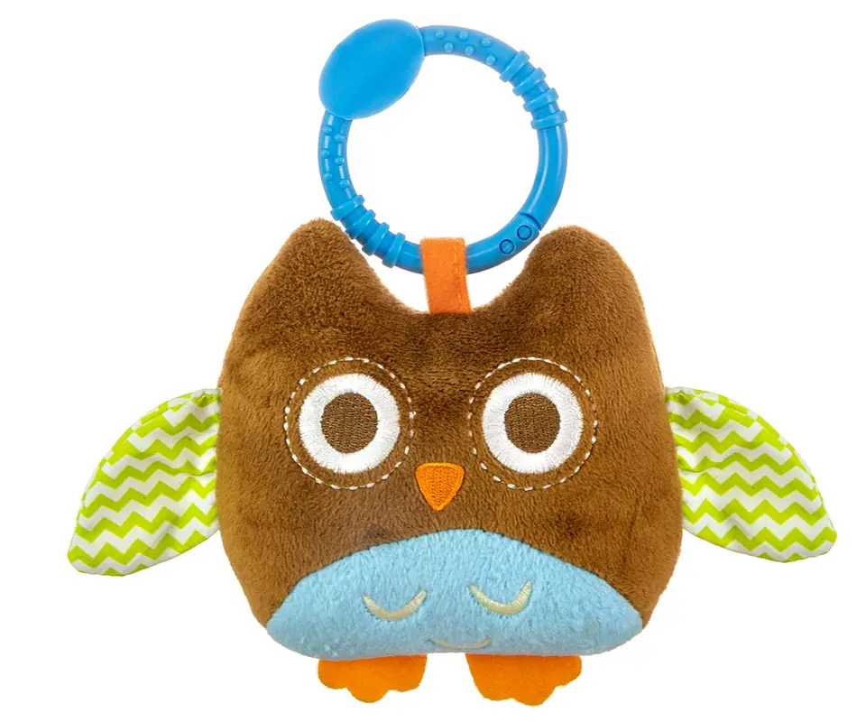 ⁨Zawieszka pluszowa Sówka - Happy owl - 2552 BROWN⁩ w sklepie Wasserman.eu