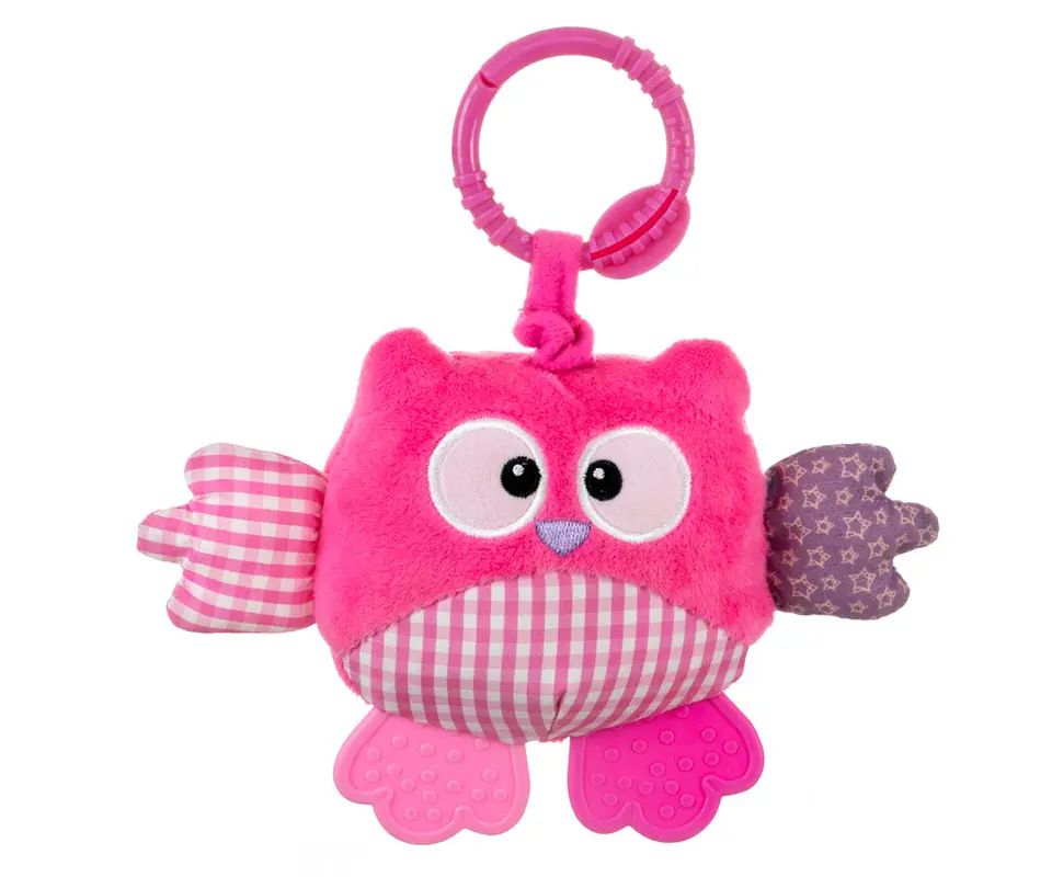 ⁨Zawieszka pluszowa Sówka - Cutie owl - 2881 PINK⁩ w sklepie Wasserman.eu