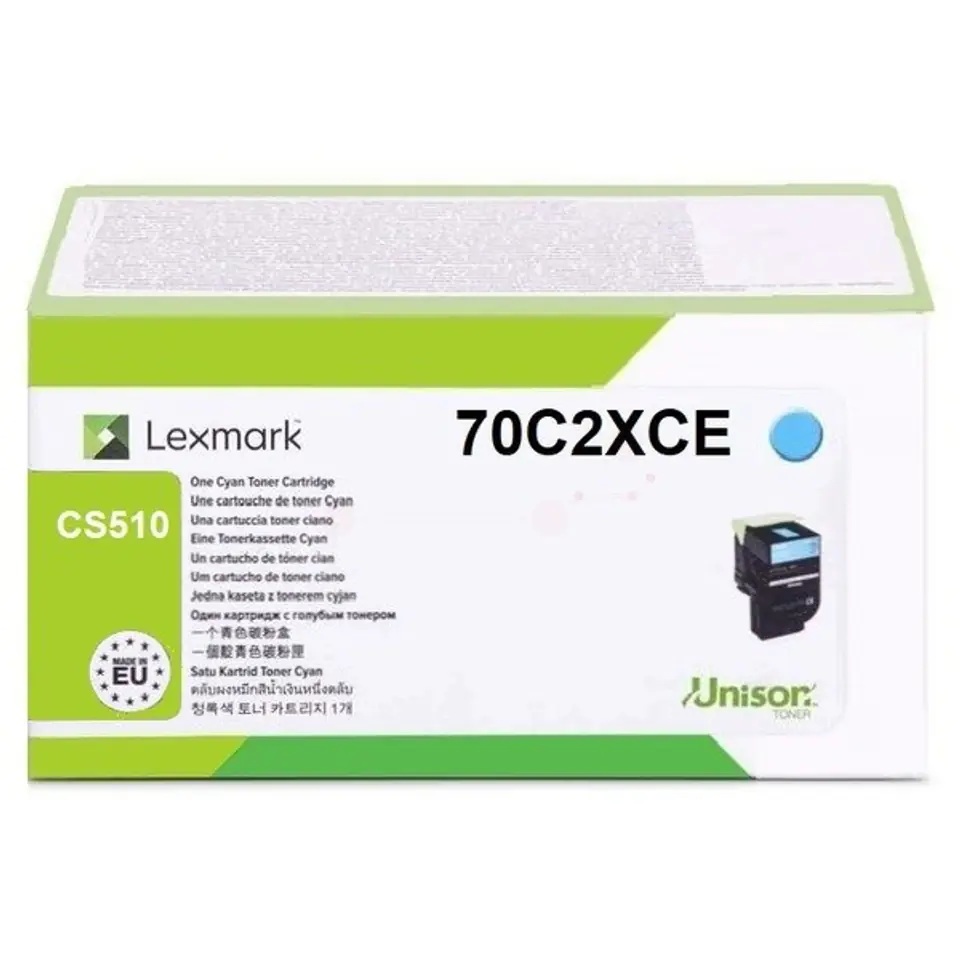 ⁨Lexmark 702XC toner cartridge 1 pc(s) Original Cyan⁩ at Wasserman.eu