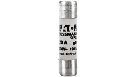 ⁨Wkładka bezpiecznikowa cylindryczna 10x38mm 20A gG 500V C10G20⁩ w sklepie Wasserman.eu