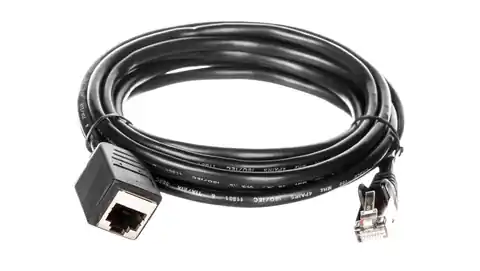 ⁨Extension Cable F/UTP Cat5e Black 3m 91883⁩ at Wasserman.eu
