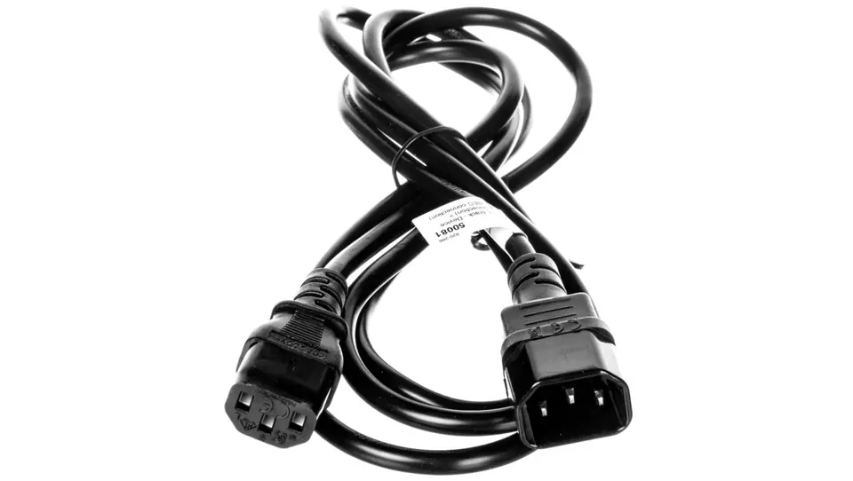 ⁨Kabel przedłużający IEC C14 - IEC C13 2m 50081⁩ w sklepie Wasserman.eu