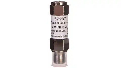 ⁨Mini DVB-T/SAT signal amplifier 18dB /to coaxial cable/ F - F 67237⁩ at Wasserman.eu